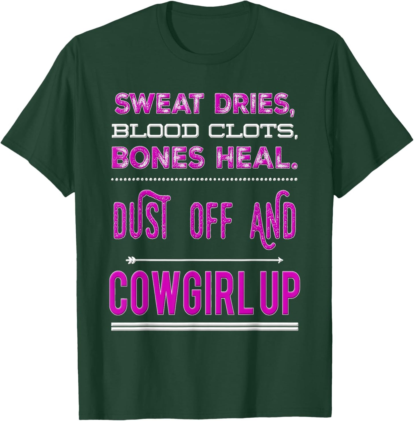 Cowgirl Up Rodeo Horse Lover for Girls and Women T-Shirt - T-Shirt | Forest