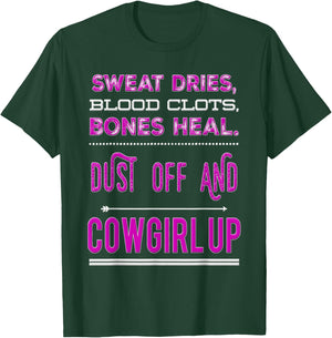 Cowgirl Up Rodeo Horse Lover for Girls and Women T-Shirt - T-Shirt | Forest