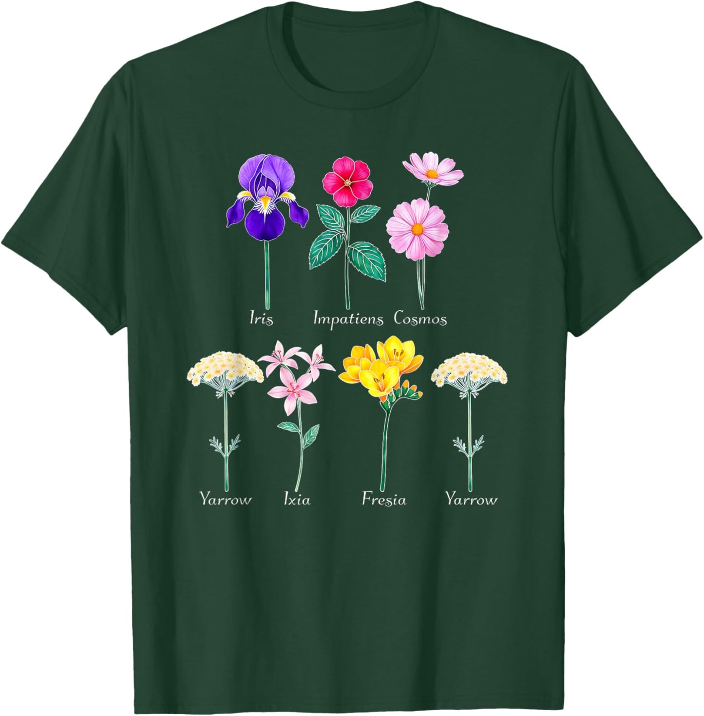 Subtle IICYIFY Floral Graphic Flower Hidden smut Message T-Shirt - T-Shirt | Forest