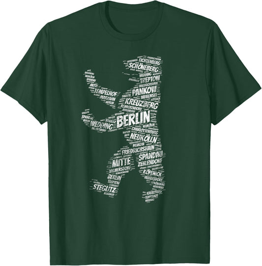 Berlin Bear Landmark City Districts Germany Souvenir T-Shirt - T-Shirt | Forest