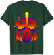 Ukulele - Hawaiian Hibiscus Flowers Floral Summer T-Shirt - T-Shirt | Forest