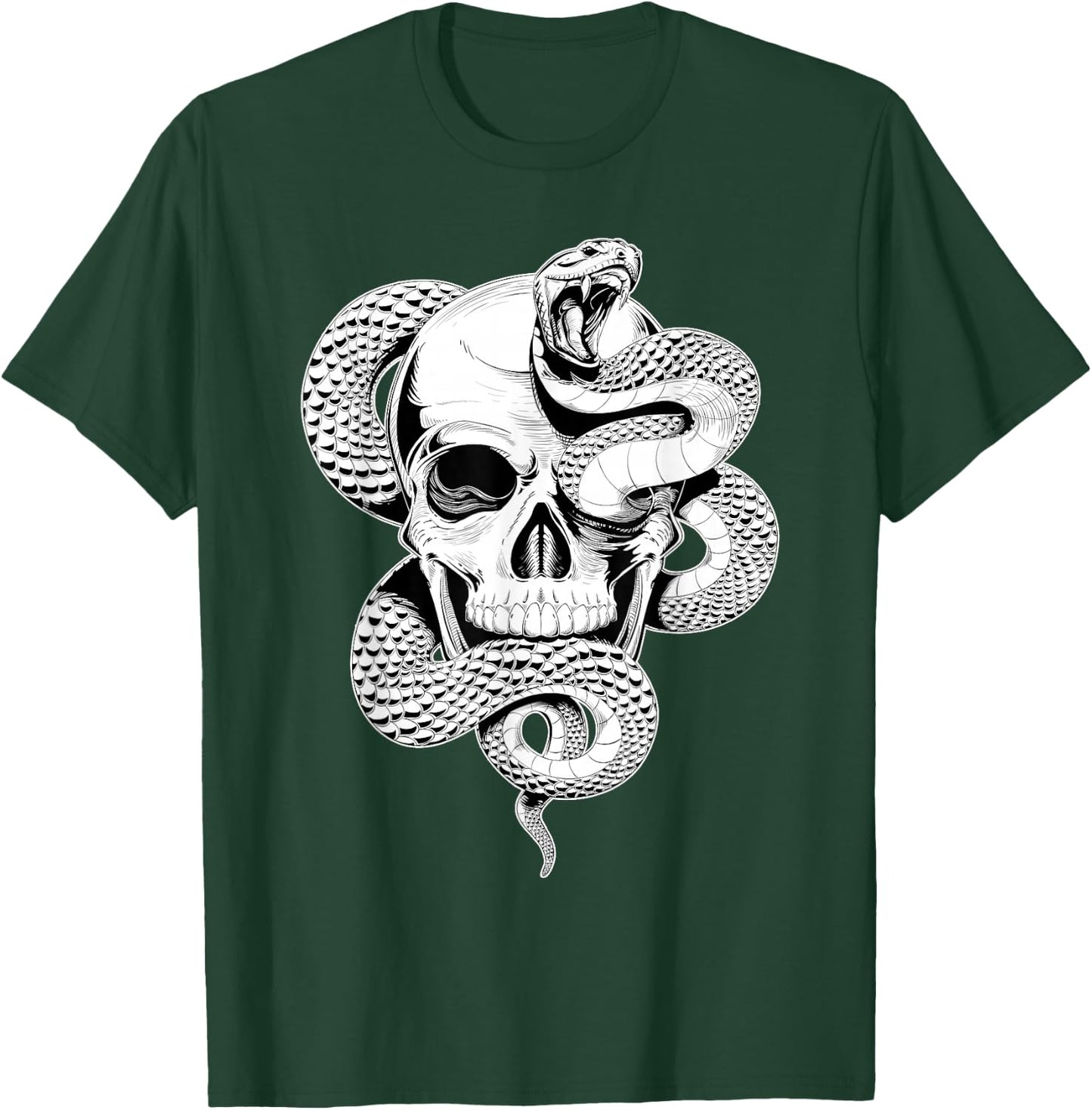 Skull and Snake T-Shirt - T-Shirt | Forest