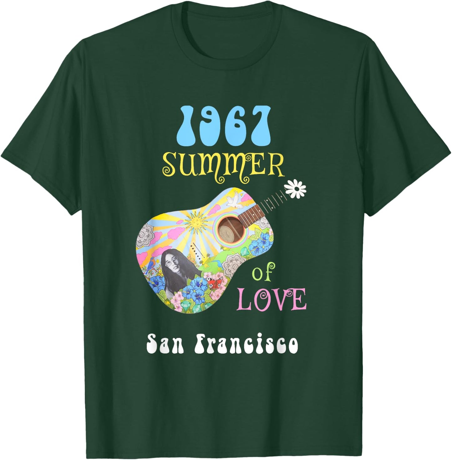1967 Summer of Love San Francisco Hippie Men Women T-Shirt - T-Shirt | Forest