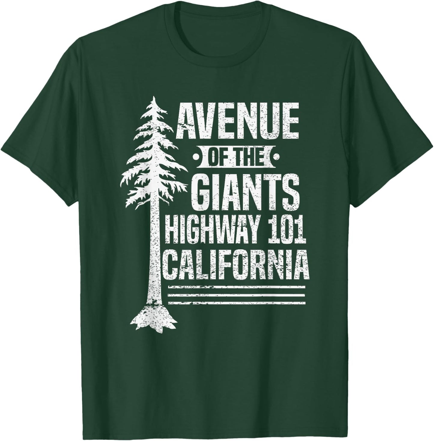 Redwood Avenue of the Giants Highway 101 California T-Shirt - T-Shirt | Forest