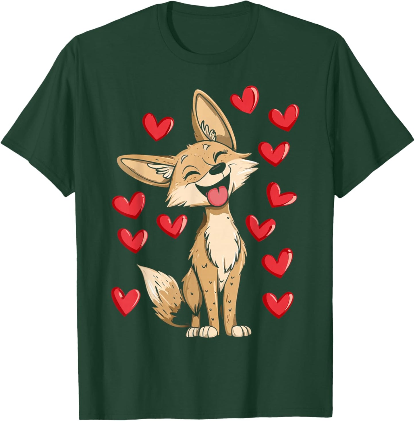 Cute Coyote Kids T-Shirt - T-Shirt | Forest