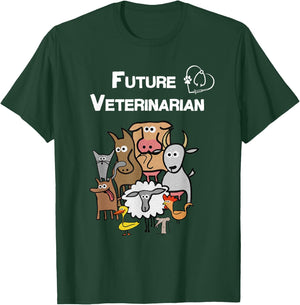 Future Veterinarian Vet Tech Student Shirt Kids T-Shirt - T-Shirt | Forest