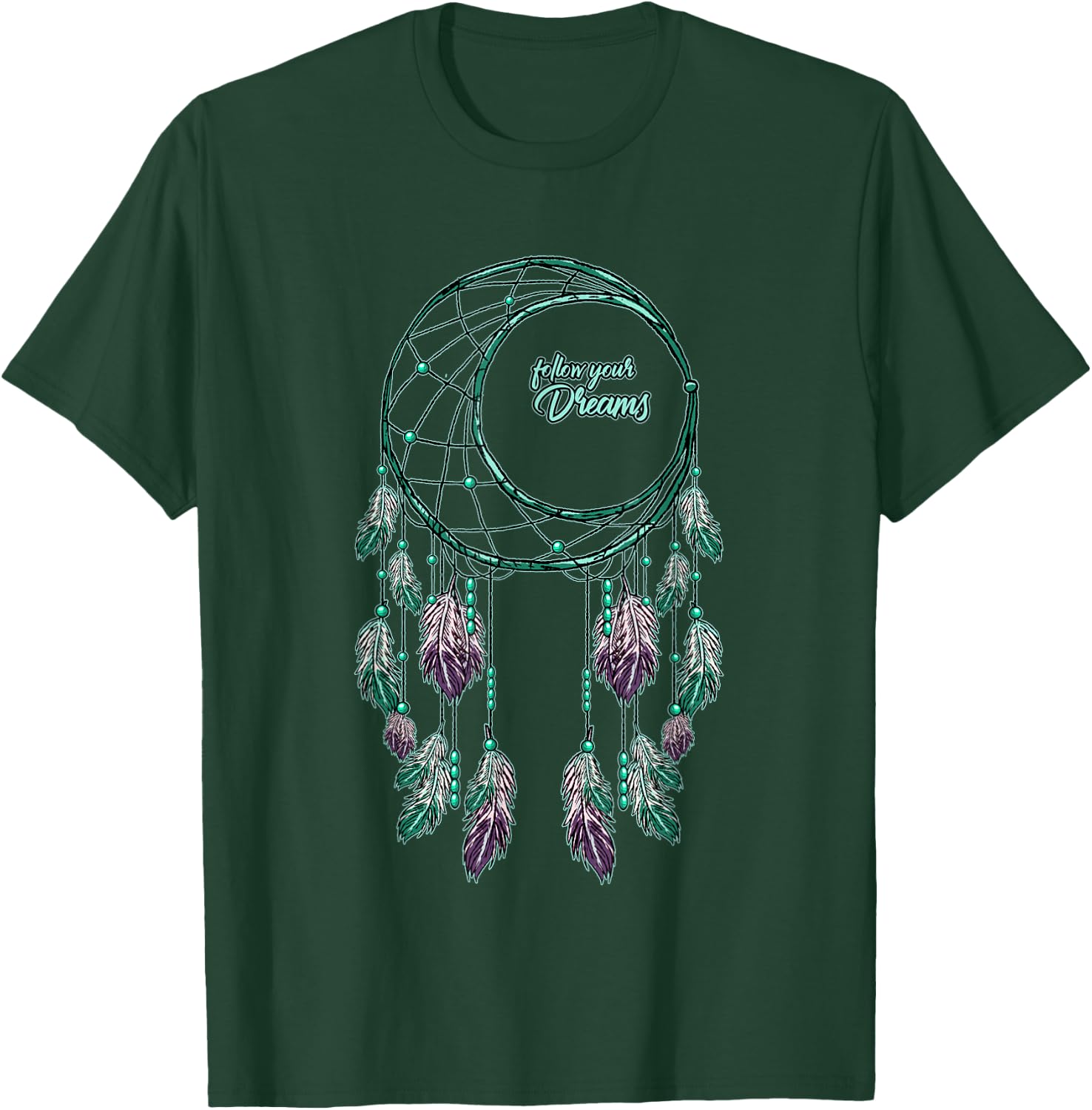 Dream Catcher Dreamcatcher Cool Indian American Gift T-Shirt - T-Shirt | Forest