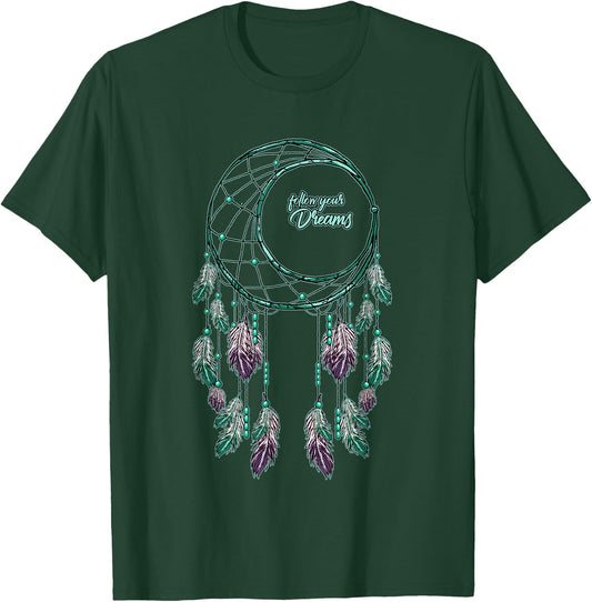 Dream Catcher Dreamcatcher Cool Indian American Gift T-Shirt - T-Shirt | Forest