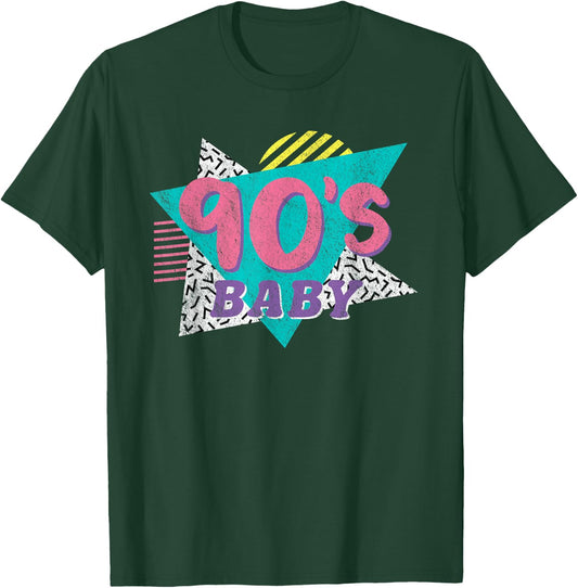 90's Baby Women's Or Girls Retro Vintage Gift Party Costume T-Shirt - T-Shirt | Forest
