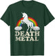 Funny Death Metal Unicorn and rainbow T-Shirt - T-Shirt | Forest
