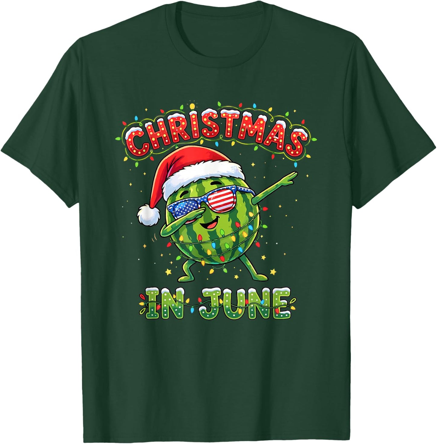 Christmas in June Summer Men Women Boys and Girls T-Shirt - T-Shirt | Forest