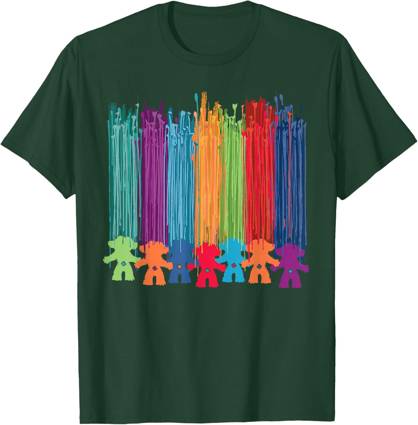 Classic Trolls: Painted Hair Trolls T-Shirt - T-Shirt | Forest