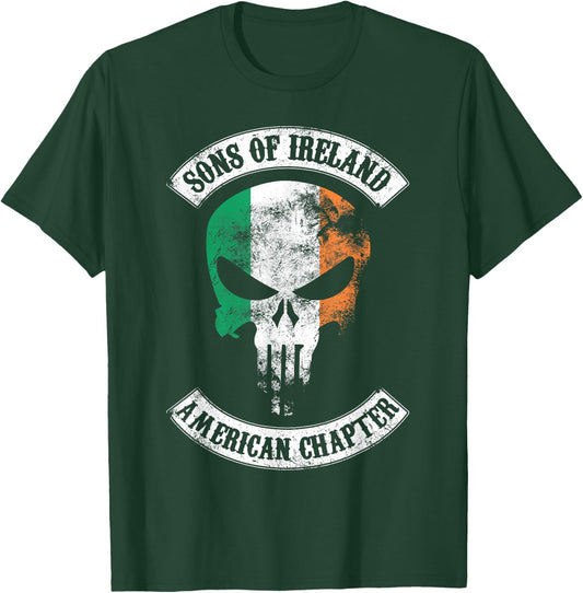 Irish Pride Apparel - Sons of Ireland - American Chapter T-Shirt - T-Shirt | Forest