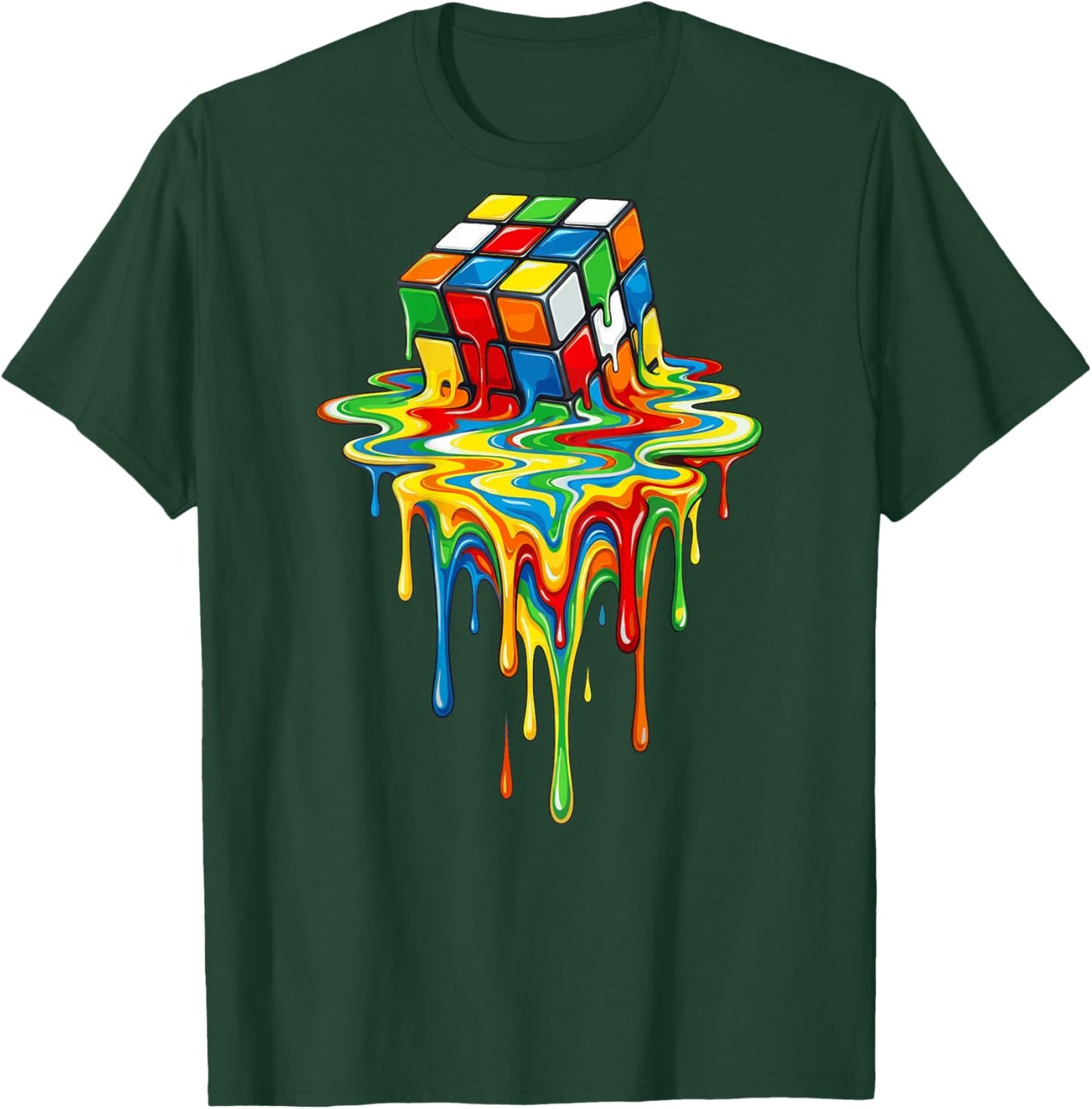 Rubic's Magic Melting Cube Liquid Game, Vintage T-Shirt - T-Shirt | Forest