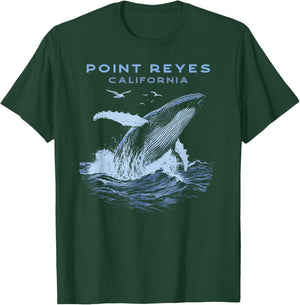 Point Reyes California Humpback Whale T-Shirt - T-Shirt | Forest