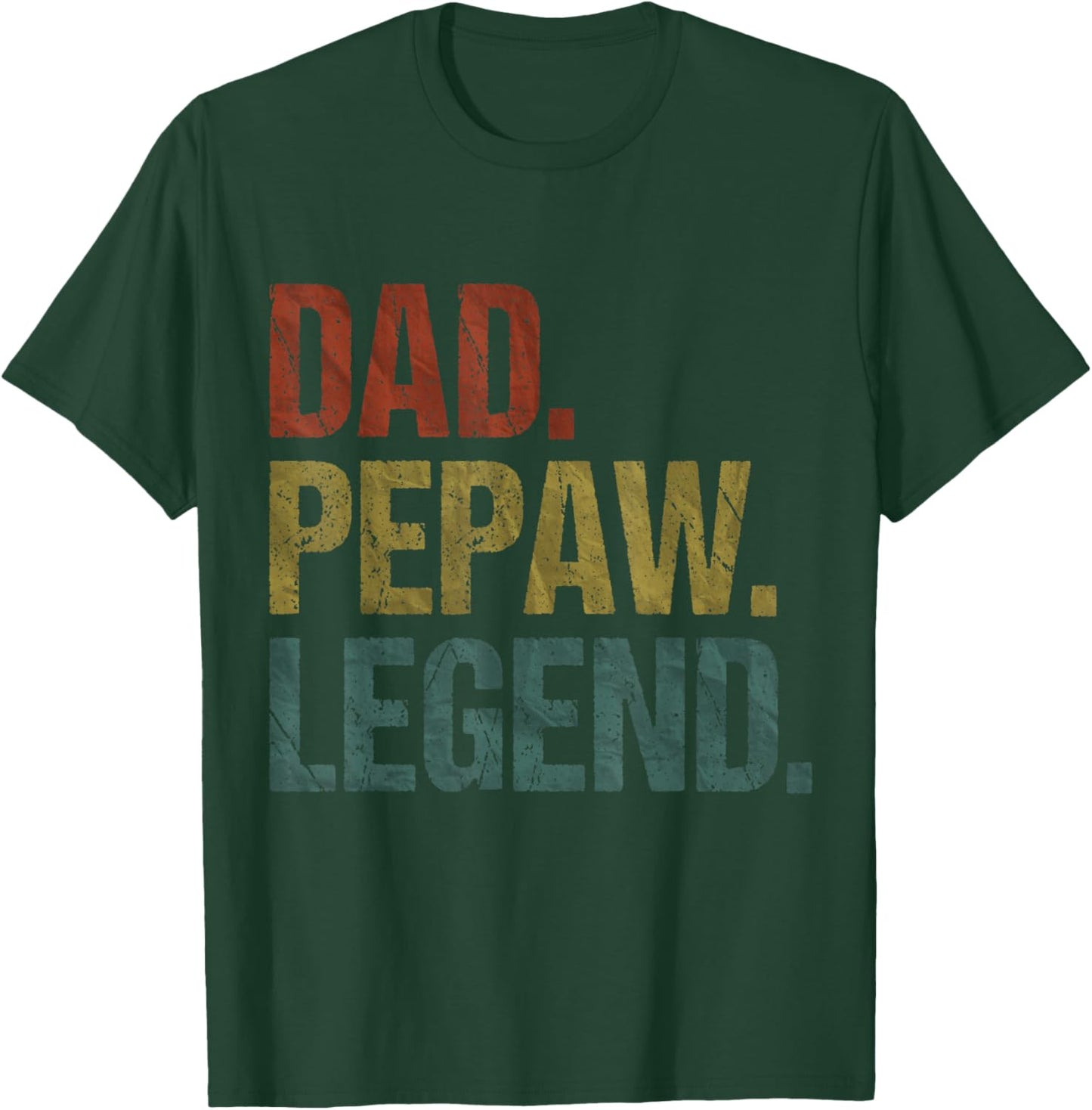 Dad Pepaw Legend Vintage Retro Grandpa Father's Day T-Shirt - T-Shirt | Forest