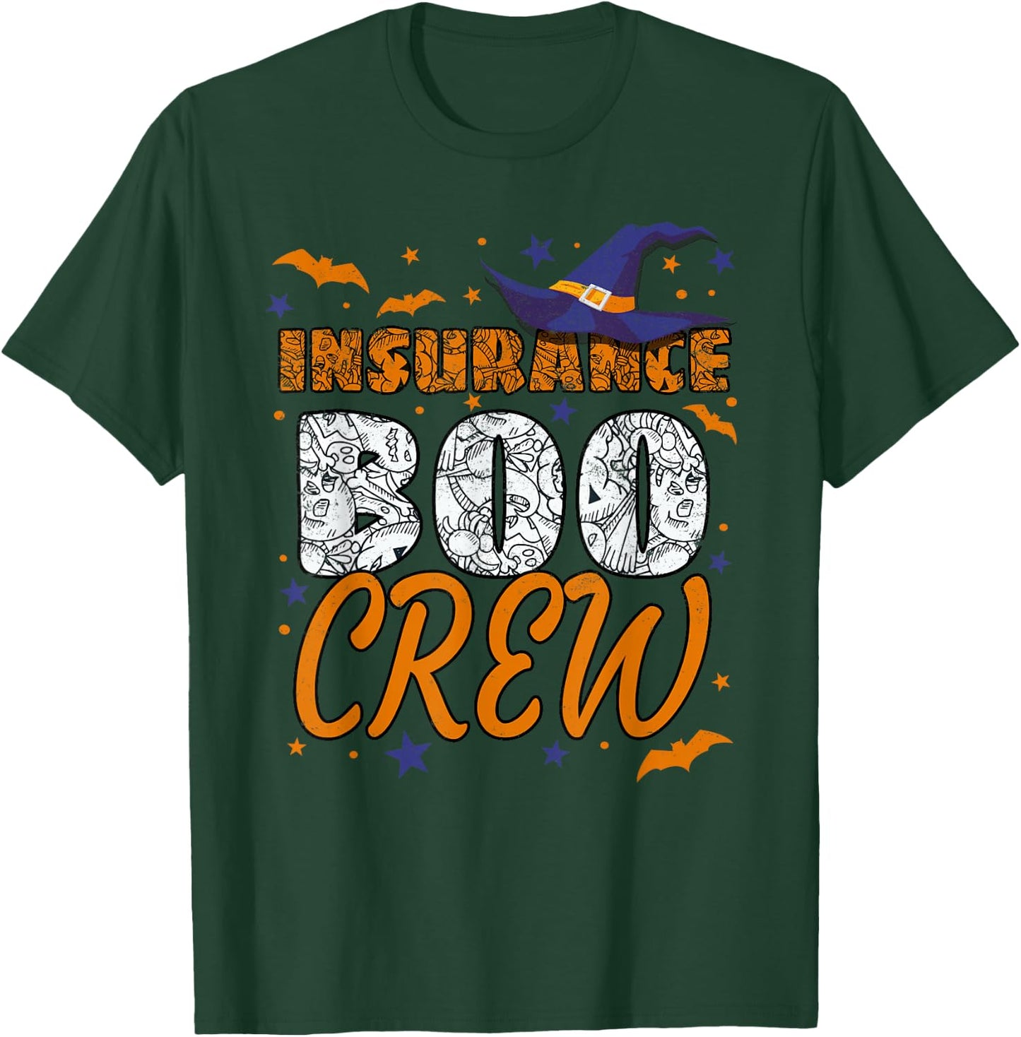 Insurance Boo Crew Halloween Insurance Agent Matching T-Shirt - T-Shirt | Forest
