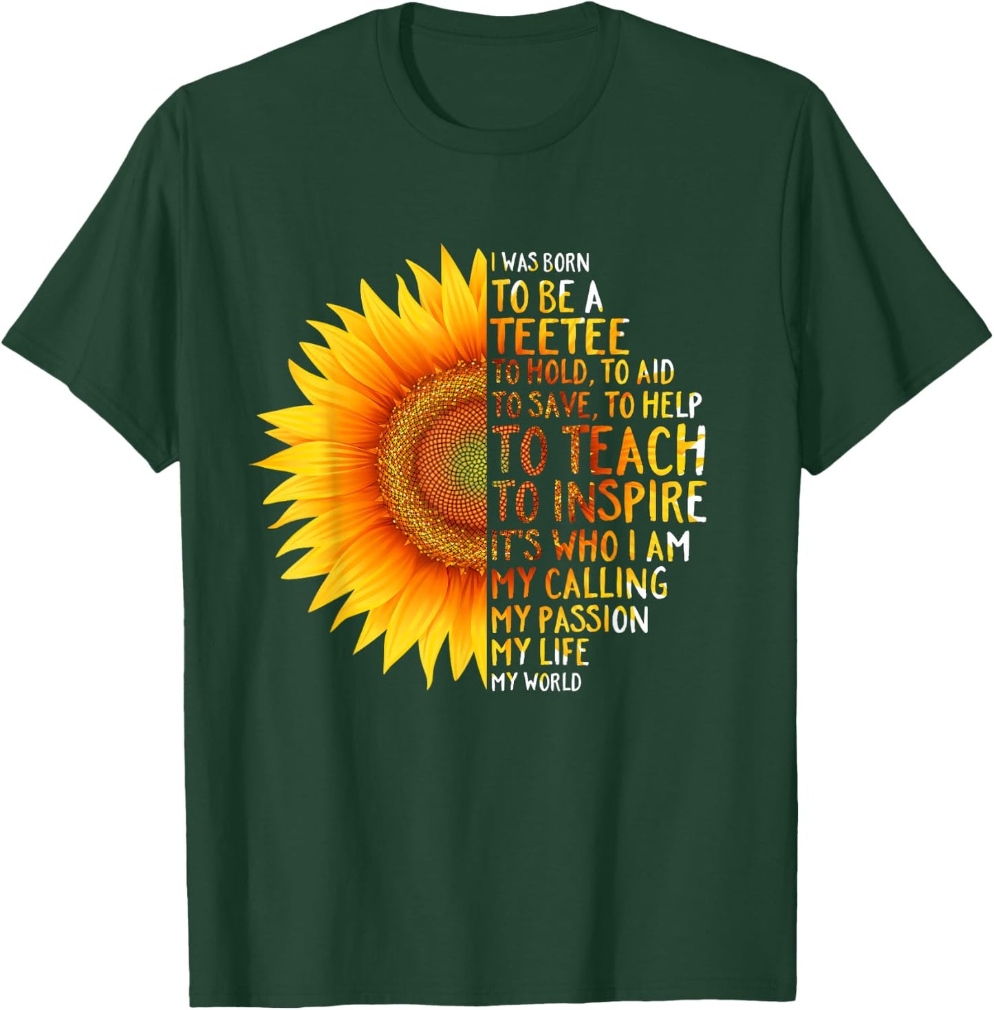 TEETEE - I was born to be a TEETEE - Grandma gift T-Shirt - T-Shirt | Forest