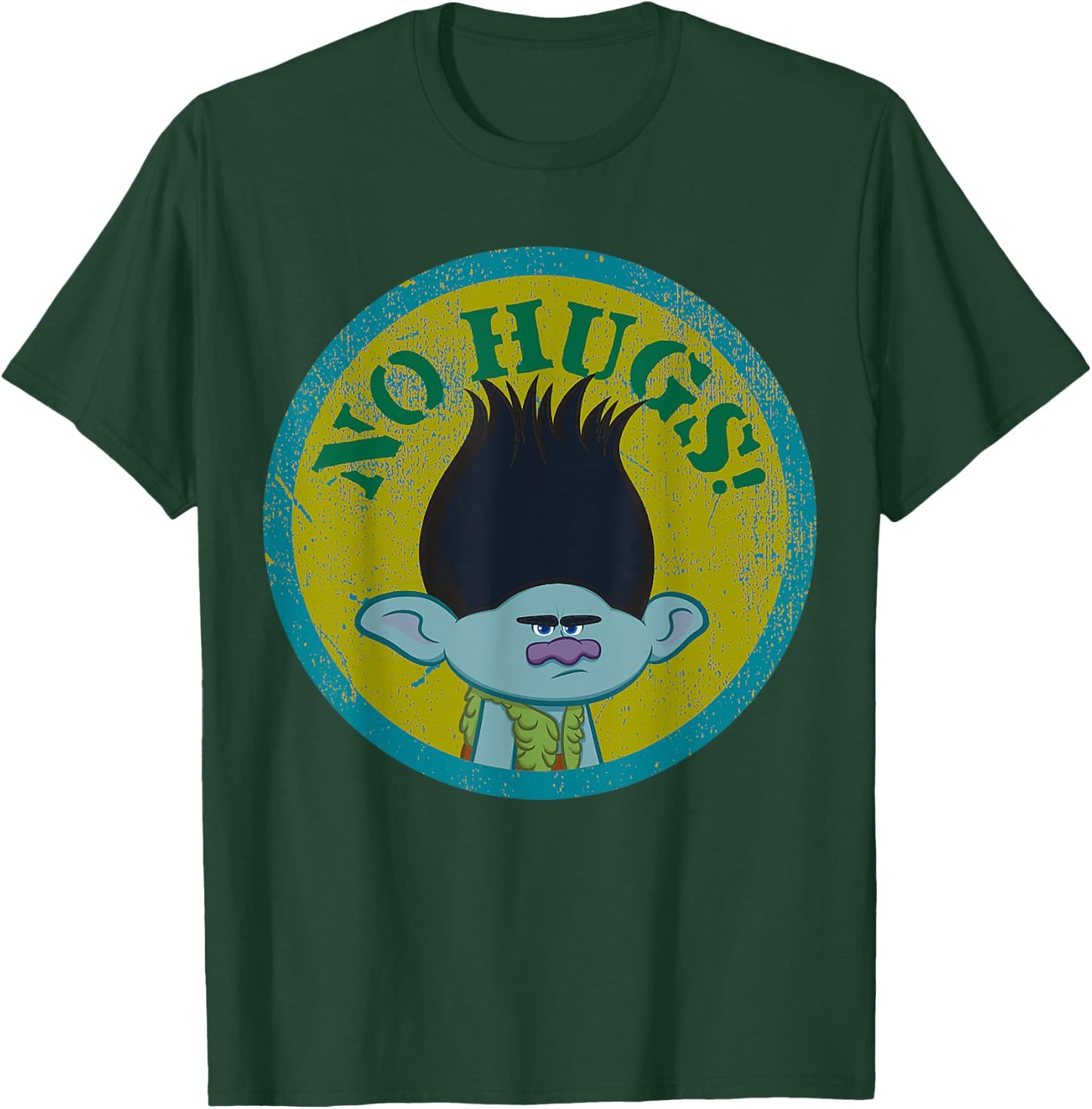 DreamWorks Trolls No Hugs! Branch T-Shirt - T-Shirt | Forest