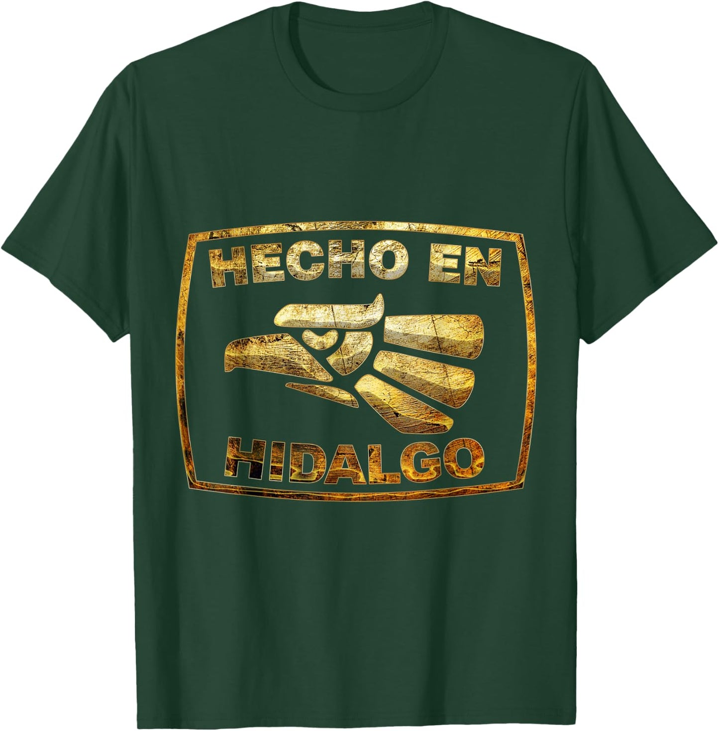 Mexican Shirt Hecho En Hidalgo Mexico Eagle Emblem T-Shirt - T-Shirt | Forest
