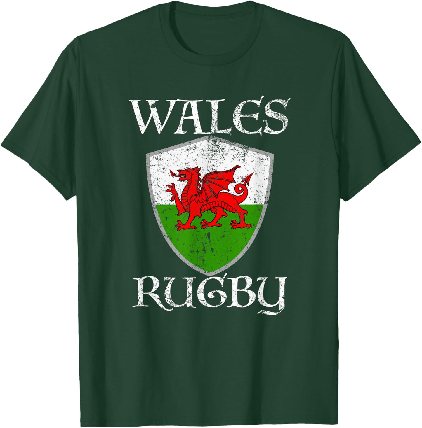 Wales Rugby T Shirt Welsh Flag CYMRU Gift T-Shirt - T-Shirt | Forest