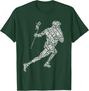 lacrosse sticks for boys Sports & Fitness cool Novelty T-Shirt - T-Shirt | Forest