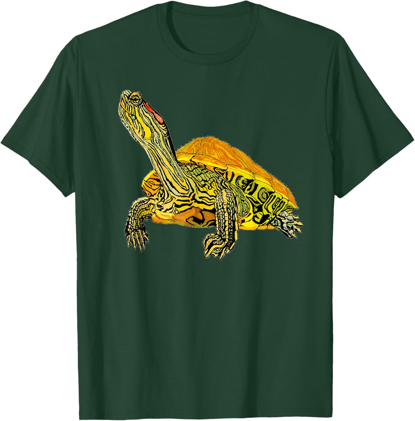 Red-Eared Slider Turtle Shirt - Gift Turtle Lovers T-Shirt - T-Shirt | Forest