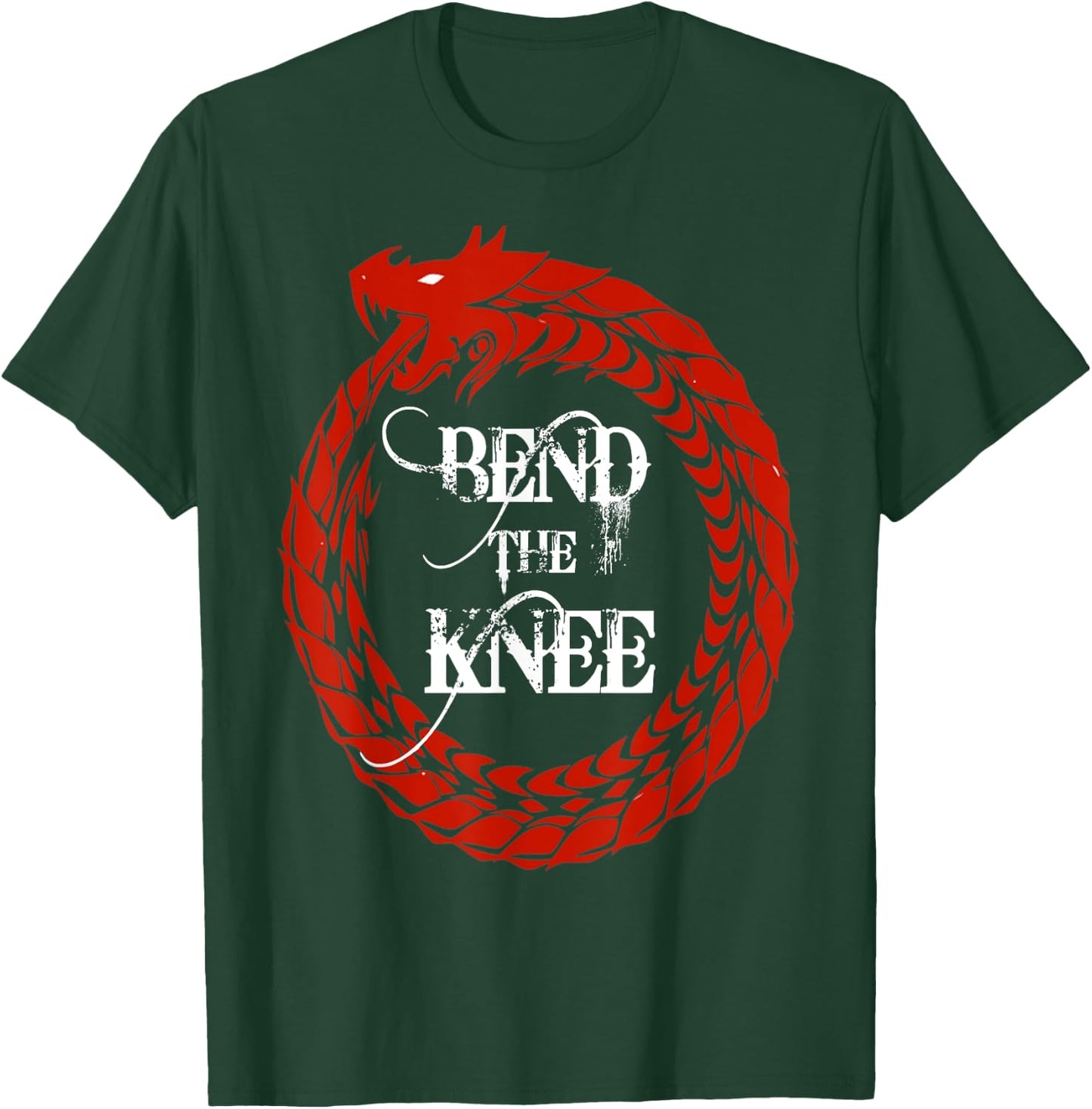 Bend the Knee Dragon T-Shirt - T-Shirt | Forest
