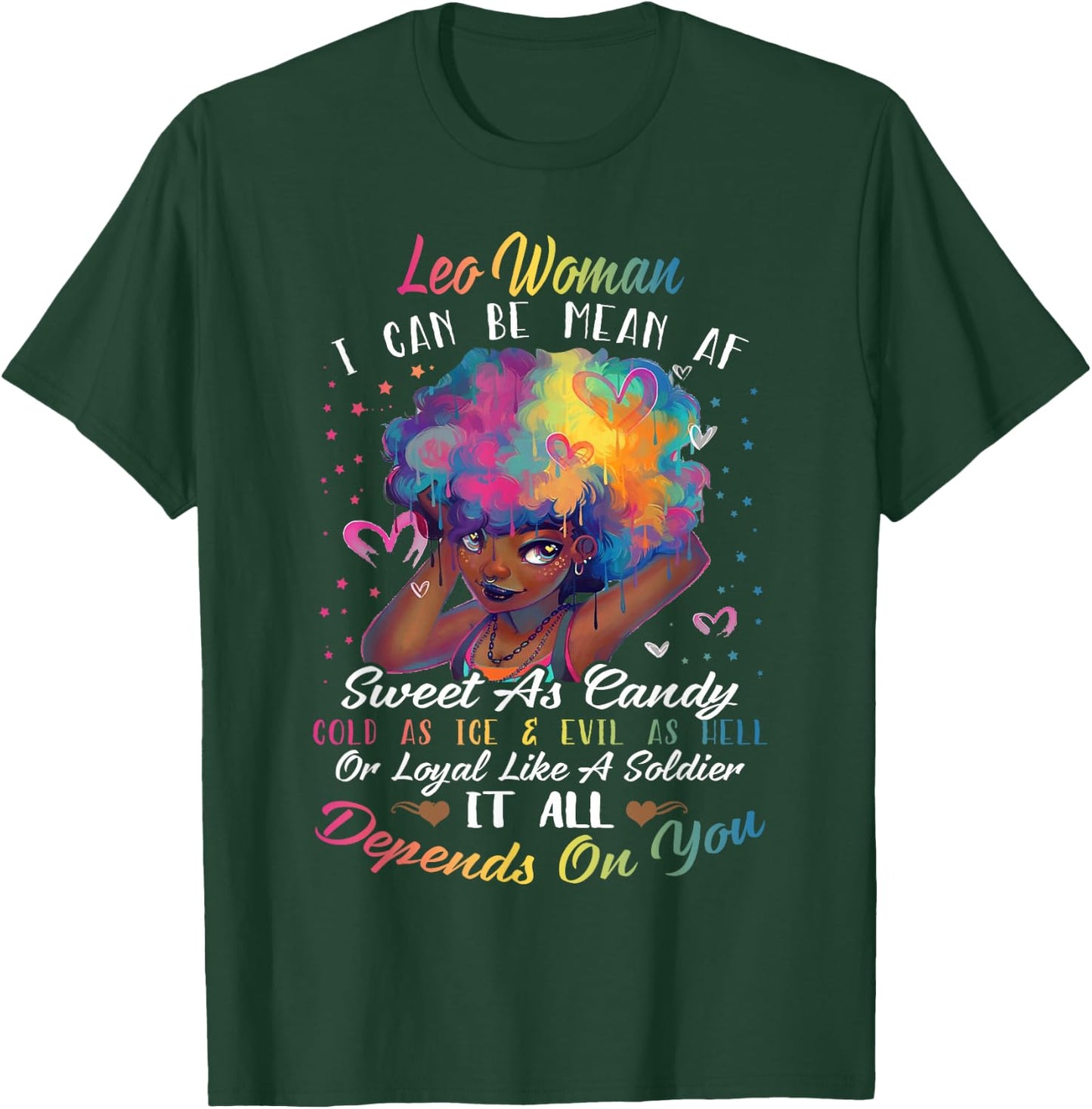 Leo woman T Shirt I'm A Leo Girl Shirt T-Shirt - T-Shirt | Forest