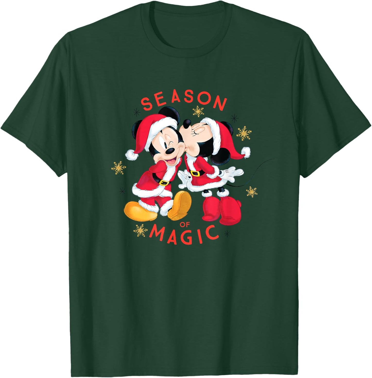 Disney Santa Mickey and Minnie Season of Magic T-Shirt - T-Shirt | Forest