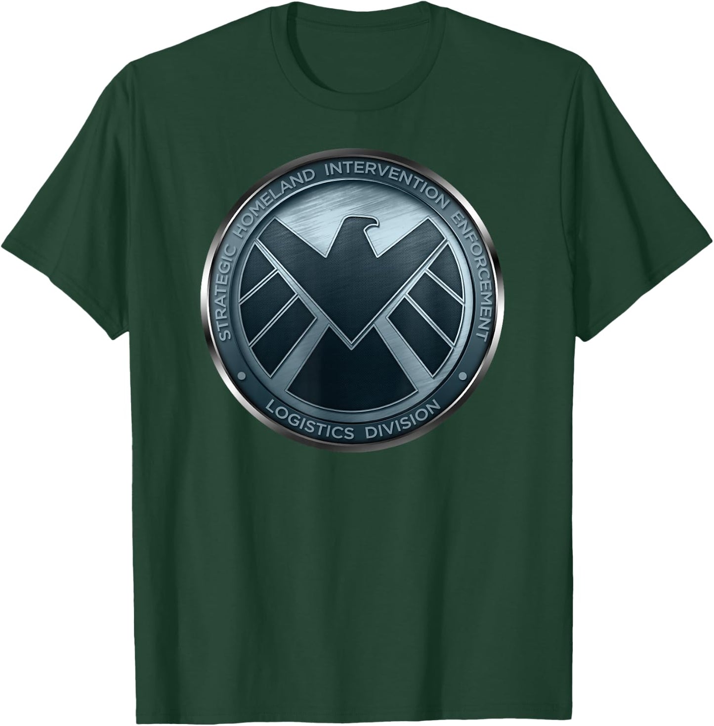 Marvel Agents of S.H.I.E.L.D. Eagle Shimmer Badge T-Shirt - T-Shirt | Forest