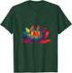 Tie Dye Lotus Flower Tie Dyed Spiritual Groovy Hamsa T Shirt T-Shirt - T-Shirt | Forest