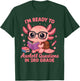Ready to 3rd Grade Axolotl Question First Day of School Girl T-Shirt - T-Shirt | Forest