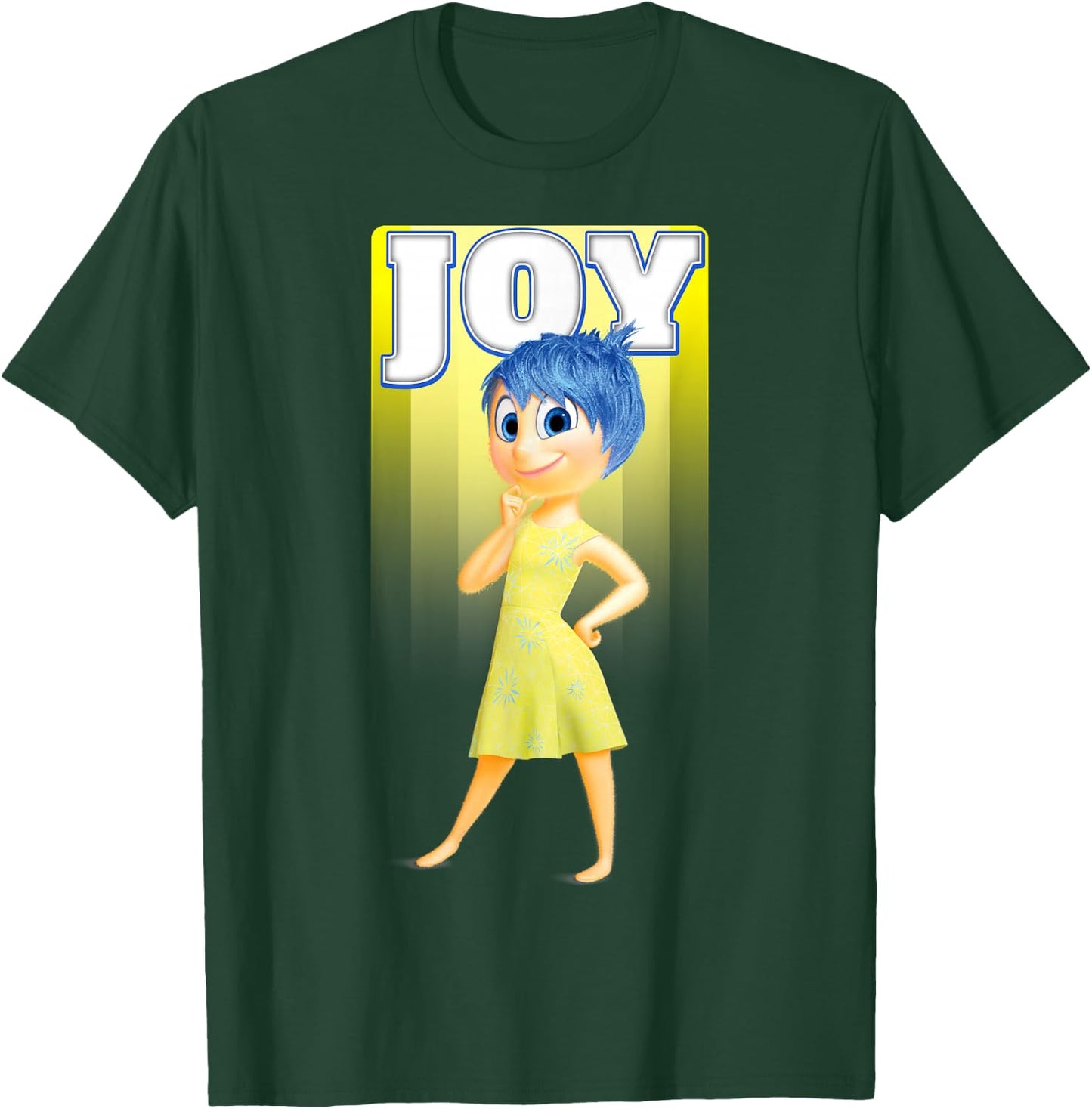 Disney Pixar Inside Out Joy Sunny Retro Portrait Logo T-Shirt - T-Shirt | Forest
