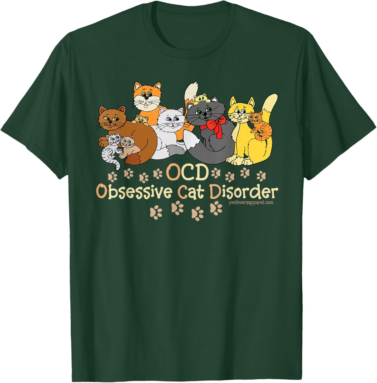 OCD Cat Disorder T-Shirt - T-Shirt | Forest
