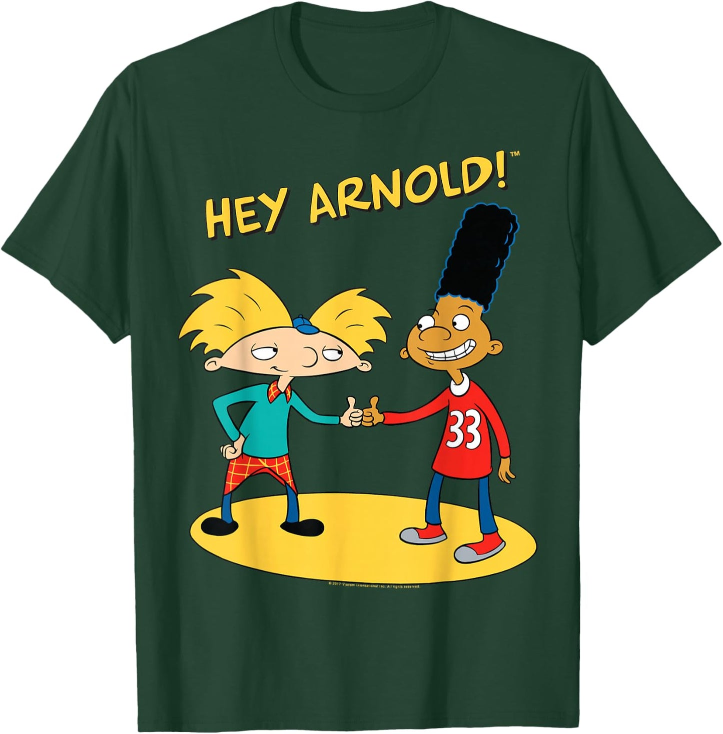 Hey Arnold Characters Handshake T-Shirt - T-Shirt | Forest