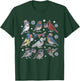 Funny Patriotic Songbirds of North America Field USA Flag T-Shirt - T-Shirt | Forest
