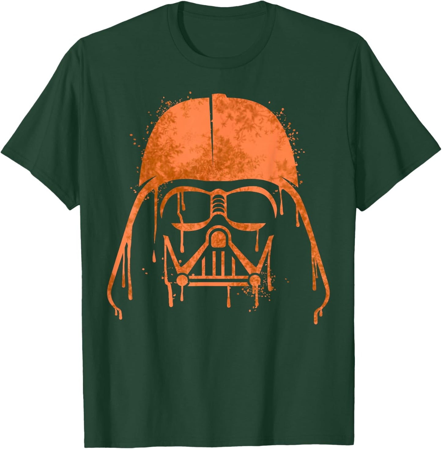 Star Wars Darth Vader Orange Helmet Drip Halloween T-Shirt - T-Shirt | Forest