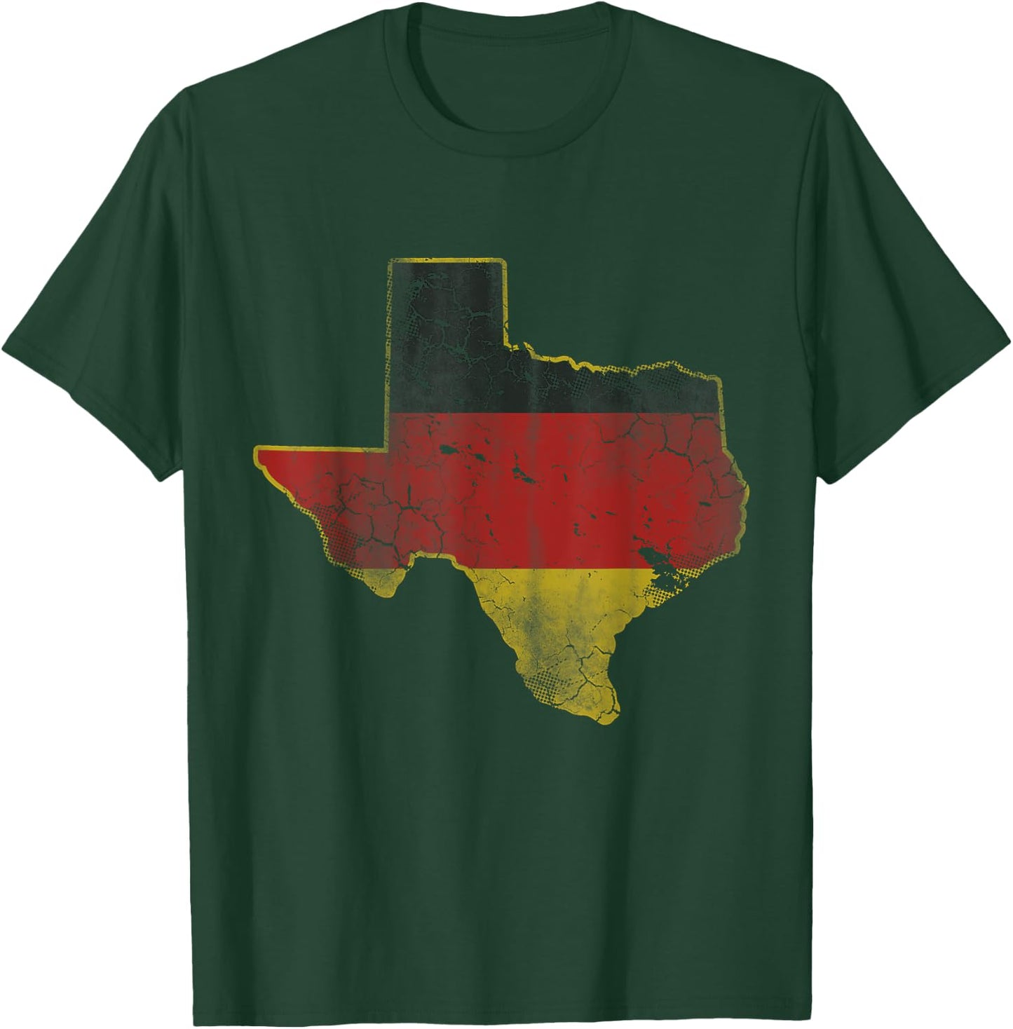 Texas German American Flag Texan Germany Deutschland T-Shirt - T-Shirt | Forest