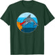 Retro Laser Dolphin Funny 80s Dolphin T-Shirt - T-Shirt | Forest