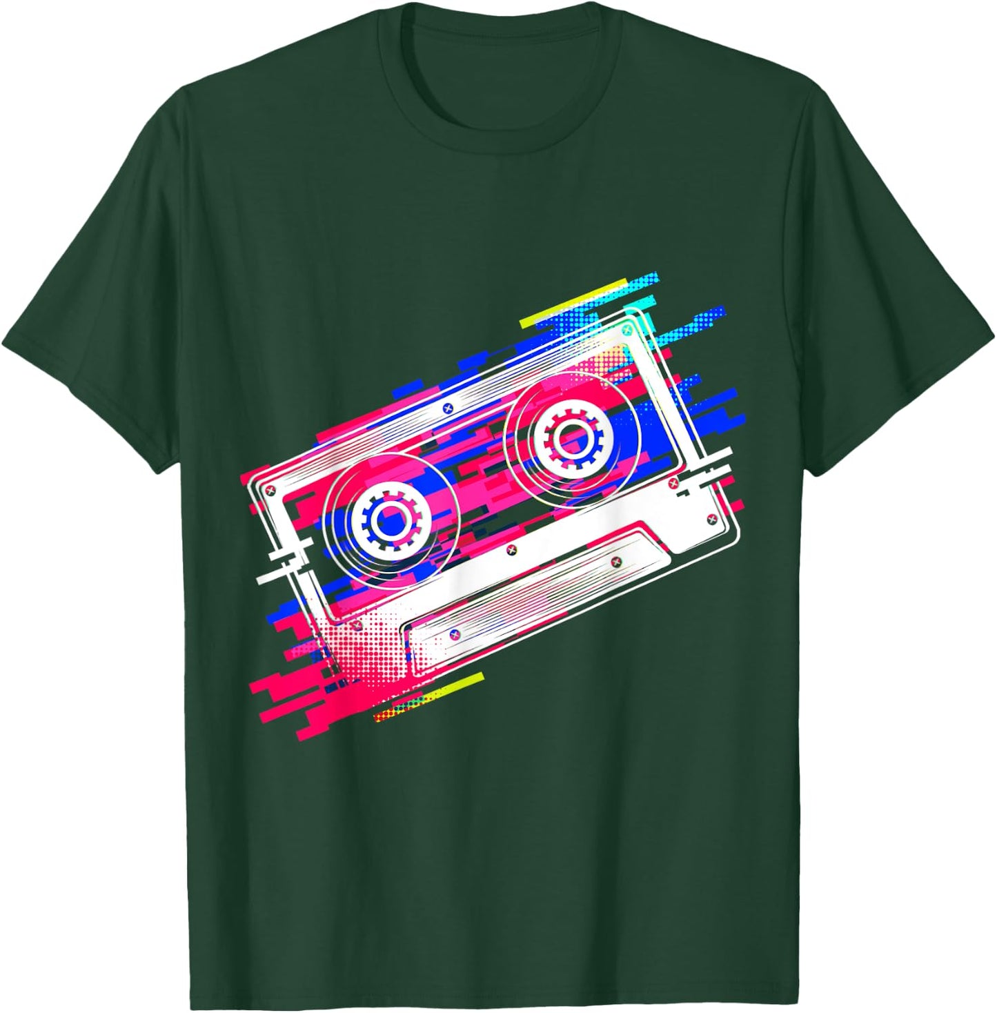 Vintage Retro Music Cassette Tapes Mixtape 80s and 90s T-Shirt - T-Shirt | Forest