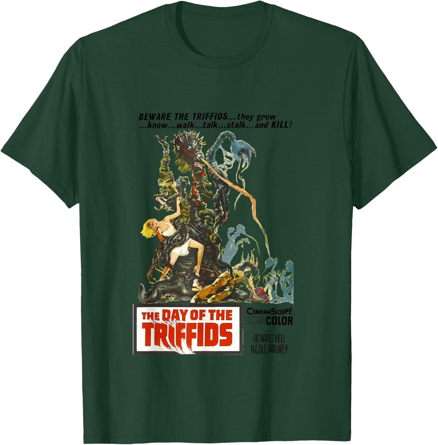 The Day of the Triffids, Sci-fi horror monster movie poster T-Shirt - T-Shirt | Forest