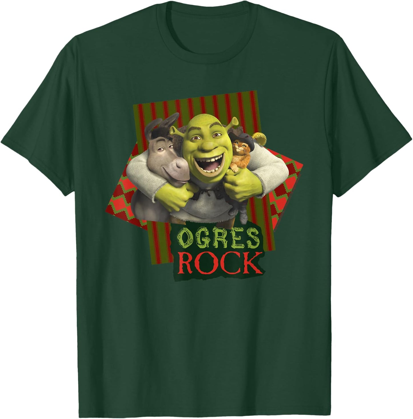 Shrek The Third Ogres Rock Best Friends Group T-Shirt - T-Shirt | Forest