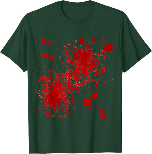 Fake Blood Splatter T-Shirt - T-Shirt | Forest