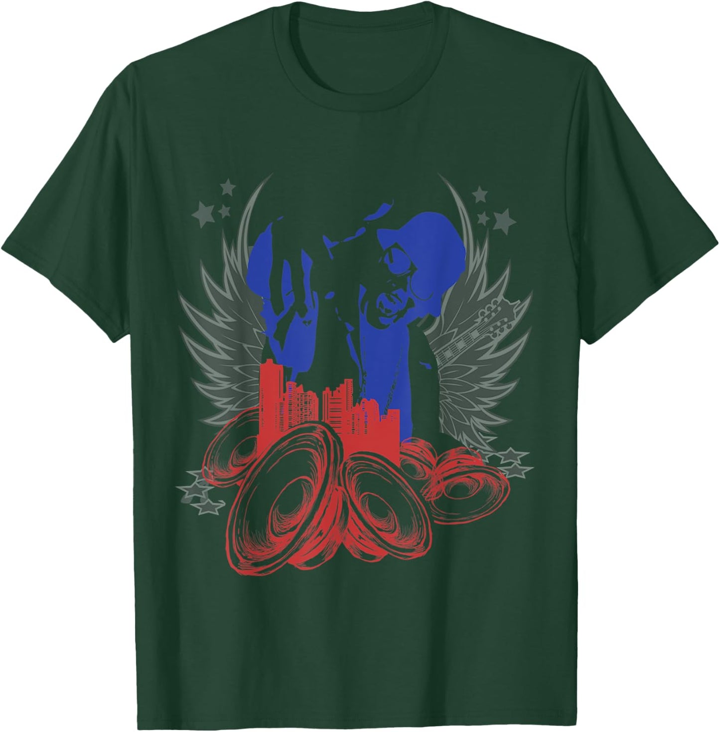 Youth's Rapper Kids Boys & Girls Short Sleeve Cotton T Shirt T-Shirt - T-Shirt | Forest