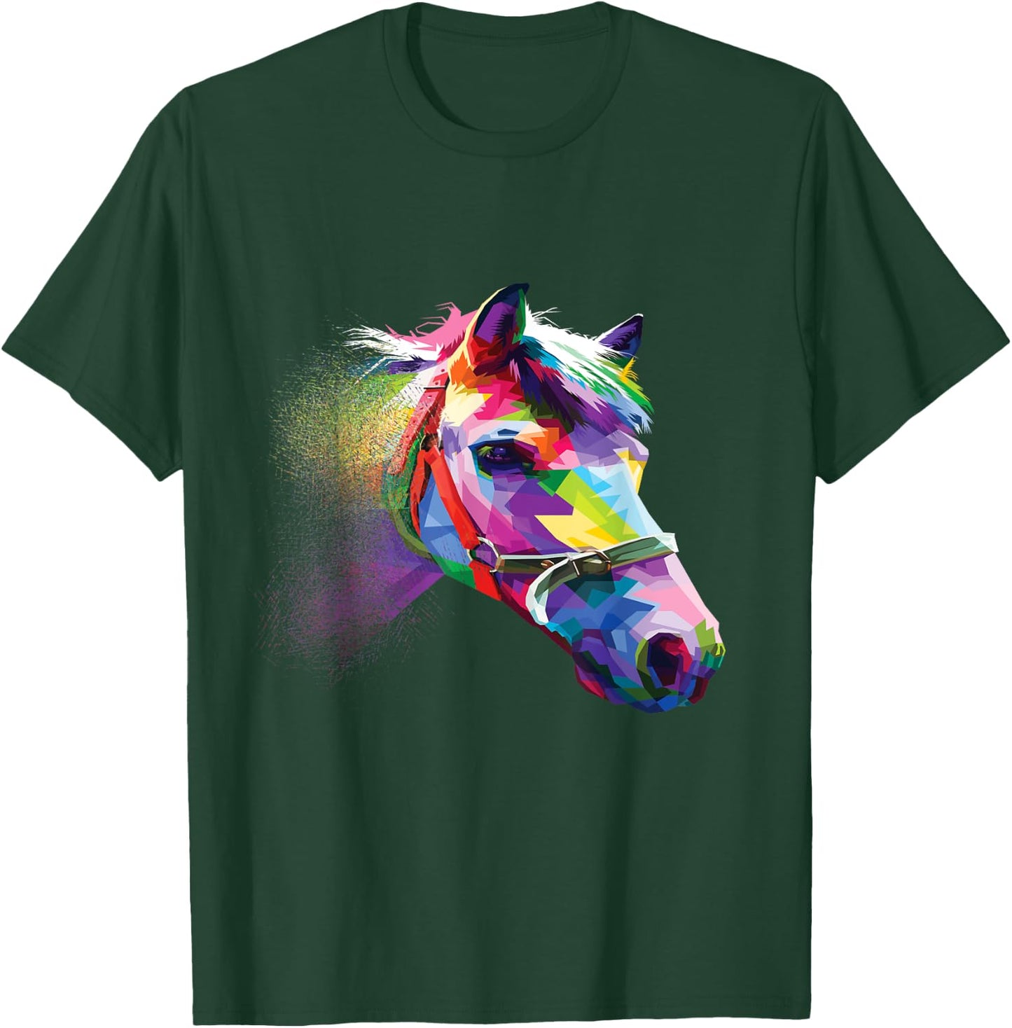 Horse Shirt Colorful Horse's head Pop Art T-Shirt - T-Shirt | Forest