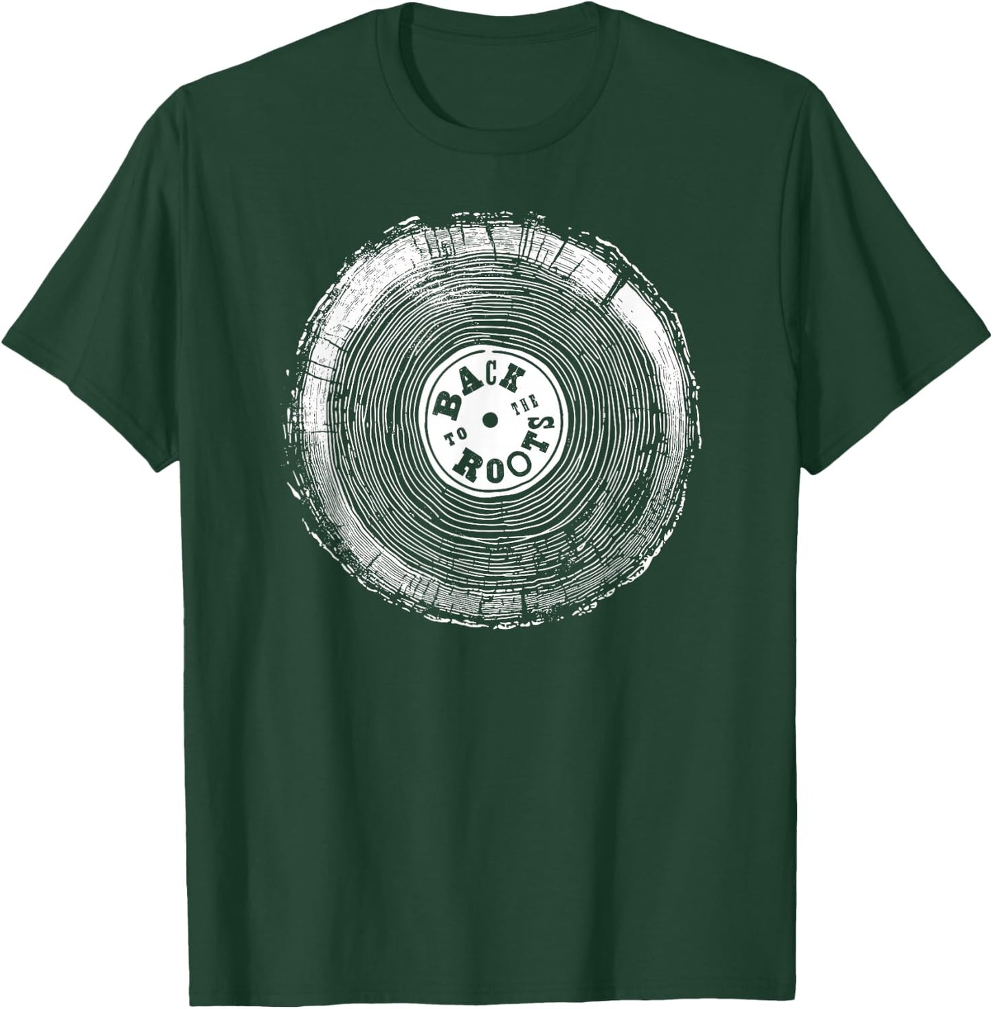 Vinyl Record Fans Lovers Collectors Back to the Roots Outfit T-Shirt - T-Shirt | Forest