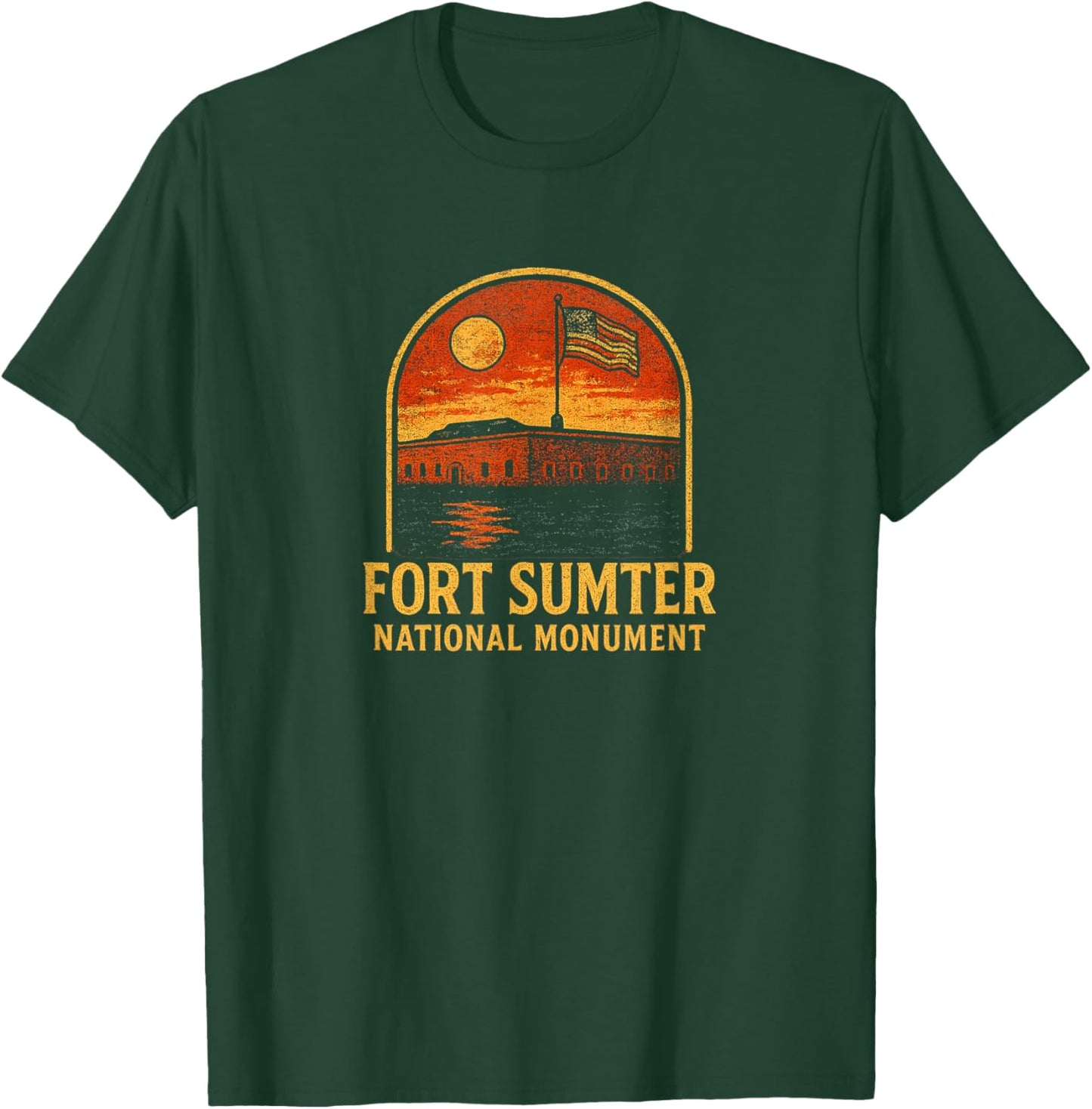 Fort Sumter National Monument Art T-Shirt - T-Shirt | Forest