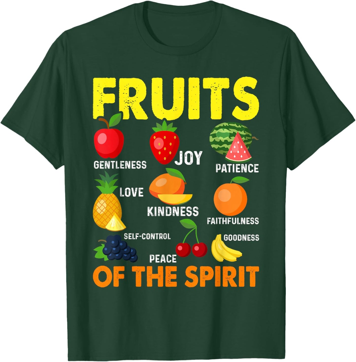 Fruit Of The Spirit Fruit Colorful Summer Vacation T-Shirt - T-Shirt | Forest