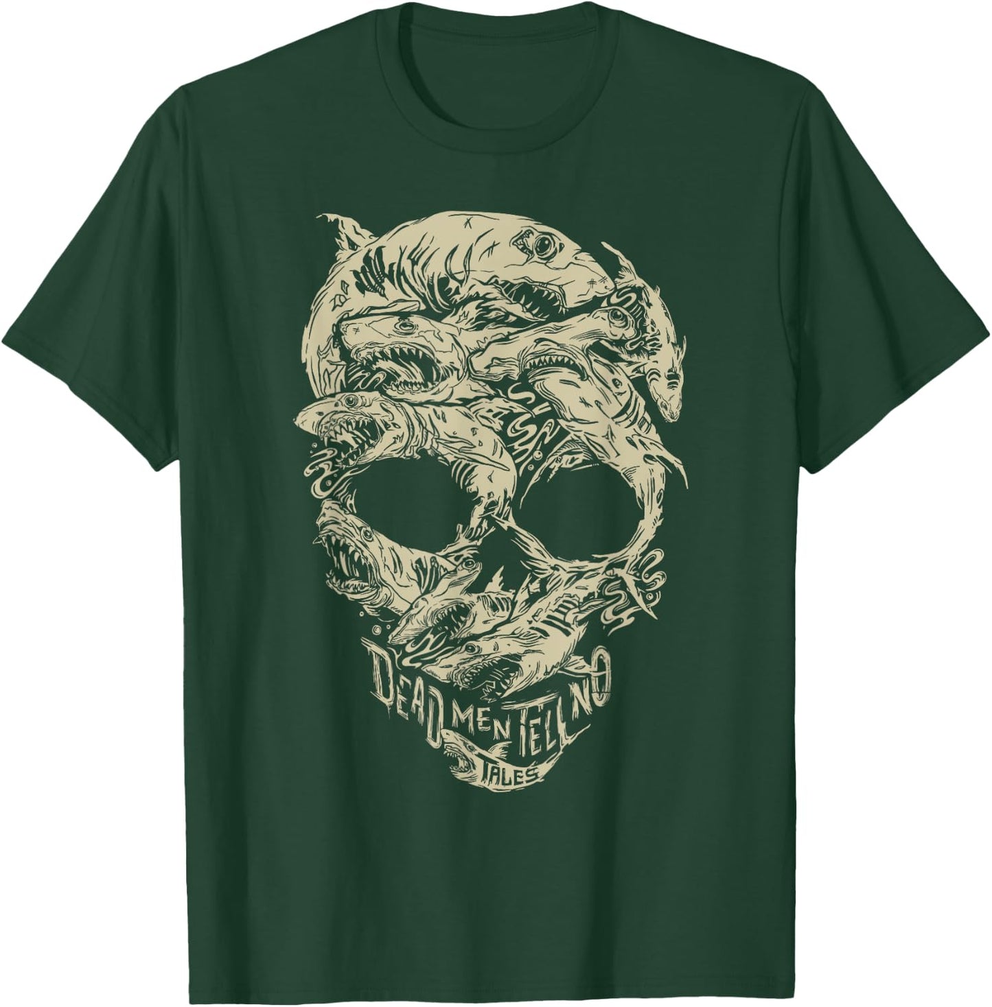 Disney Pirates Shark Skull T-Shirt - T-Shirt | Forest